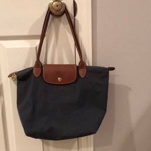 LONGCHAMP LE PLIAGE SMALL TOTE SMOKE GREY